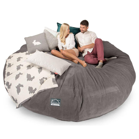 Sofa pufa piankowa CloudSac 5000 XXXXXL Titanic - Pom Pom Antracytowa szarość 01