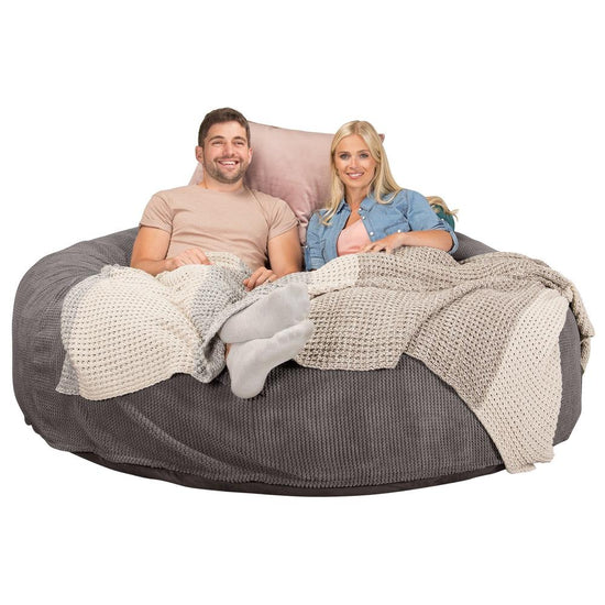 Sofa pufa piankowa typu king size CloudSac 3000 XXL - Pom Pom Antracytowa szarość 03