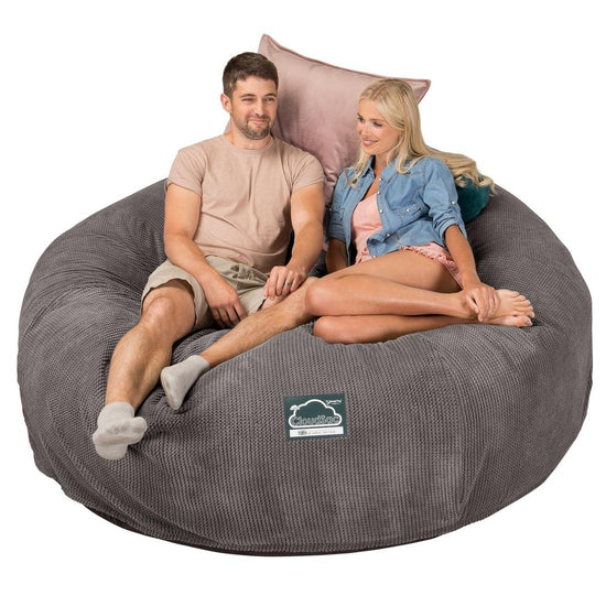 Sofa pufa piankowa typu king size CloudSac 3000 XXL - Pom Pom Antracytowa szarość 04