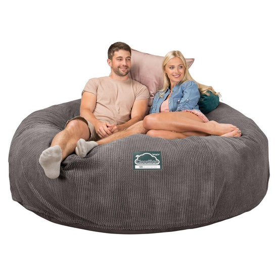 Sofa pufa piankowa typu king size CloudSac 3000 XXL - Pom Pom Antracytowa szarość 05