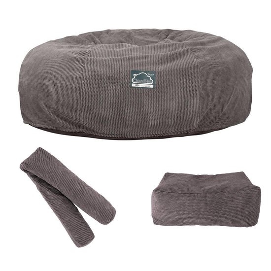 Sofa pufa piankowa typu king size CloudSac 3000 XXL - Pom Pom Antracytowa szarość 09