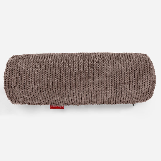 Poduszka ozdobna wałek 20 x 55cm - Pom Pom Czekolada 02