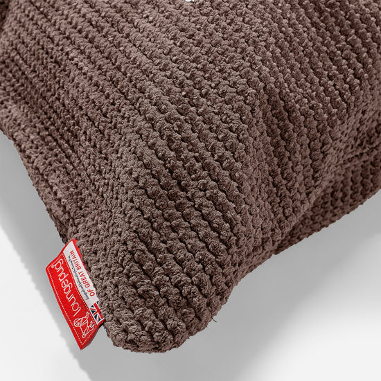 Poduszka XL prostokątna 40 x 80cm - Pom Pom Czekolada 02