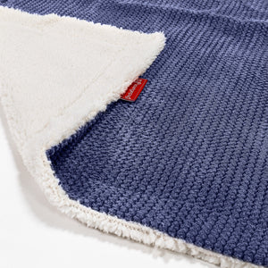 Narzuta / koc Sherpa - Pom Pom Fiolet