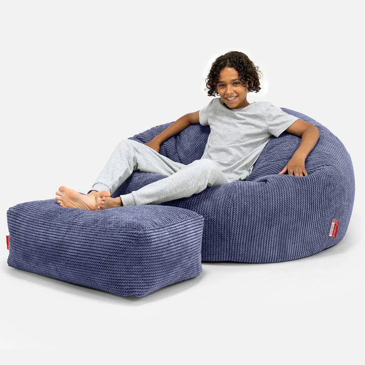 Sofa pufa dla dzieci 6-14 lat - Pom Pom Fiolet 01