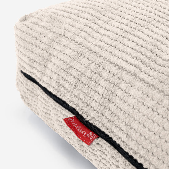 Duża poduszka podłogowa - Pom Pom Kość słoniowa 02