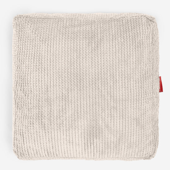 Duża poduszka podłogowa - Pom Pom Kość słoniowa 03