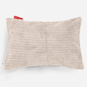 Poszewka na poduszkę ozdobna prostokątna 35 x 50cm - Pom Pom Kość słoniowa