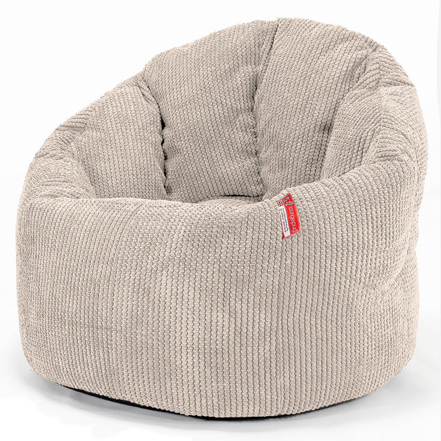 Siedzisko pufa worki sako Cuddle Up - Pom Pom Kość słoniowa 01