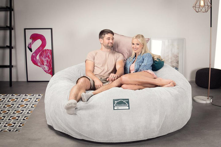 Sofa pufa piankowa typu king size CloudSac 3000 XXL - Pom Pom Kość słoniowa 02