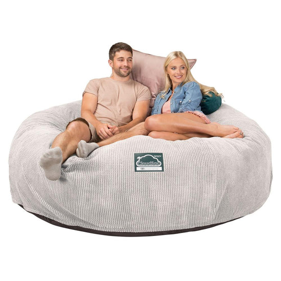 Sofa pufa piankowa typu king size CloudSac 3000 XXL - Pom Pom Kość słoniowa 05
