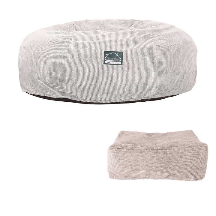Sofa pufa piankowa typu king size CloudSac 3000 XXL - Pom Pom Kość słoniowa 07
