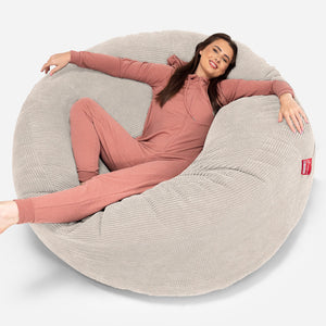 Sofa pufa XXL Mega Mammoth - Pom Pom Kość słoniowa