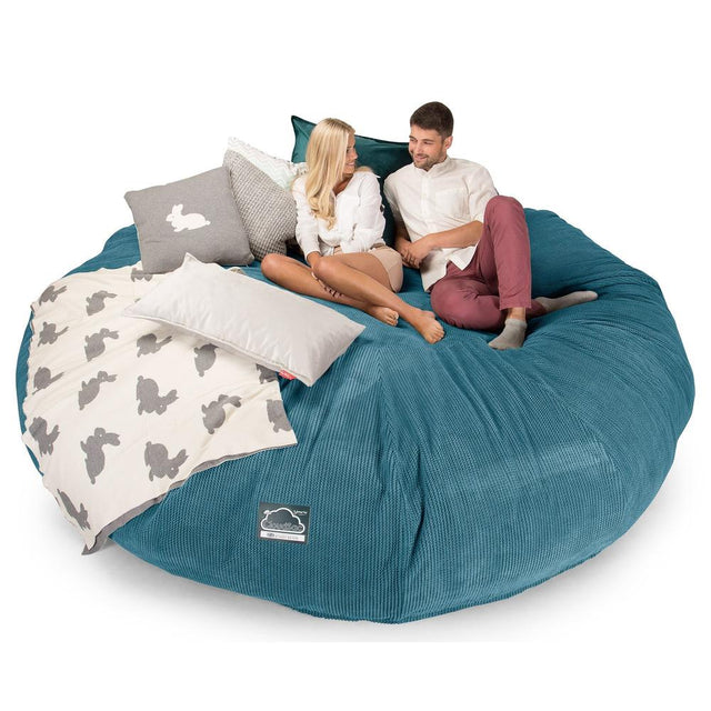 Sofa pufa piankowa CloudSac 5000 XXXXXL Titanic - Pom Pom Morski błękit 01