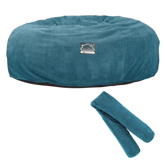 Sofa pufa piankowa typu king size CloudSac 3000 XXL - Pom Pom Morski błękit 08