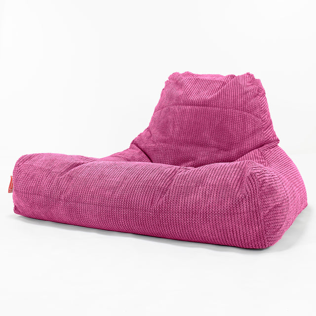 Pufa leżanka XXL - Pom Pom Róż 01