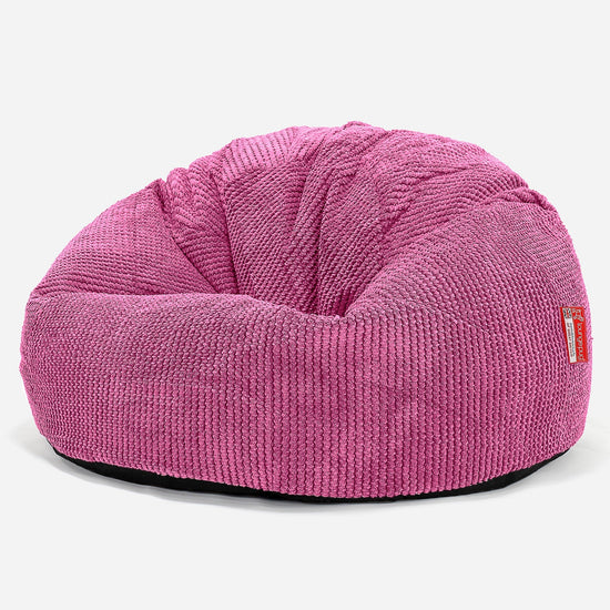 Pufa piankowa gigant dla dzieci CloudSac 2-12 lat - Pom Pom Róż 01