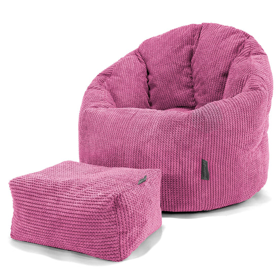 Siedzisko pufa worki sako Cuddle Up - Pom Pom Róż 02