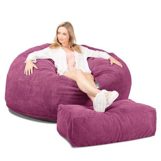 Sofa pufa piankowa gigant CloudSac 1010 XXL - Pom Pom Róż 04