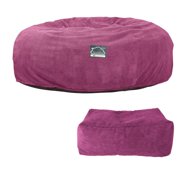Sofa pufa piankowa typu king size CloudSac 3000 XXL - Pom Pom Róż 07