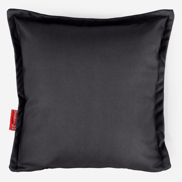 Poszewka na poduszkę ozdobna 47 x 47cm - Skóra wegańska Czerń 01
