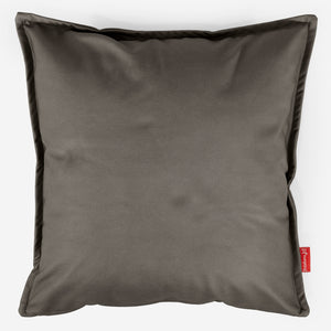 Poszewka na poduszkę ozdobna XL 70 x 70cm - Skóra wegańska Szarość