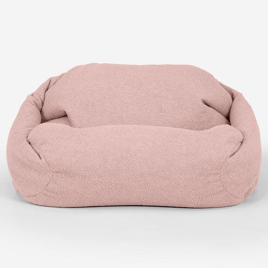 Pufa fotel Sabine - Boucle Róż_01