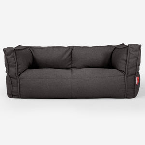 Sofa 2-osobowa pufa Albert - Boucle Grafit szarość