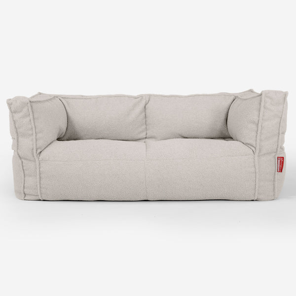 Sofa 2-osobowa pufa Albert - Boucle Kość słoniowa_01