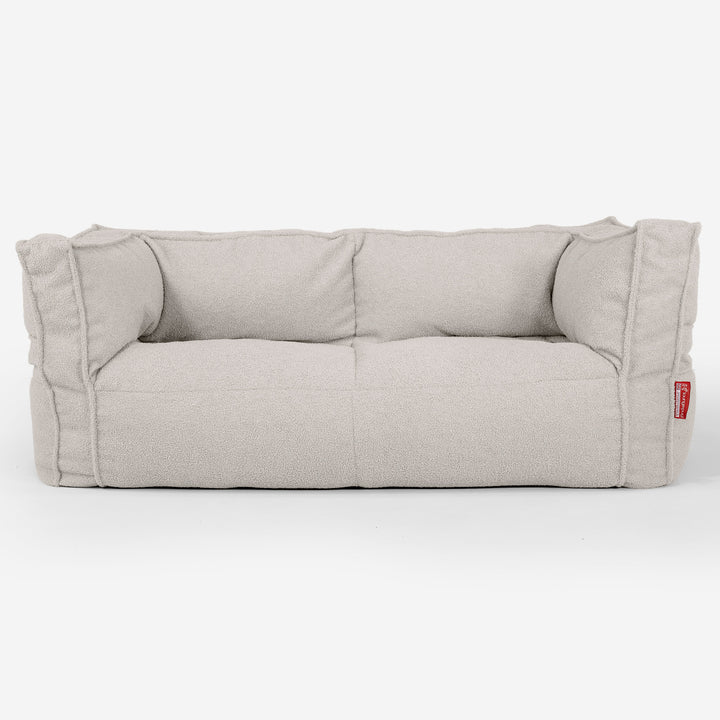 Sofa 2-osobowa pufa Albert - Boucle Kość słoniowa_01