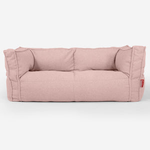 Sofa 2-osobowa pufa Albert - Boucle Róż