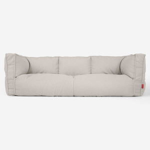 Sofa 3-osobowa pufa Albert - Boucle Kość słoniowa
