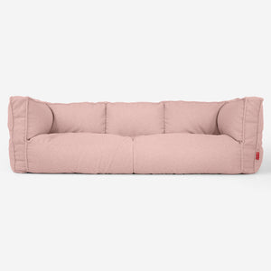 Sofa 3-osobowa pufa Albert - Boucle Róż