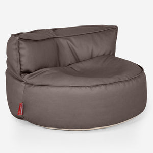 Sofa pufa Chloe - Skóra wegańska Czekolada