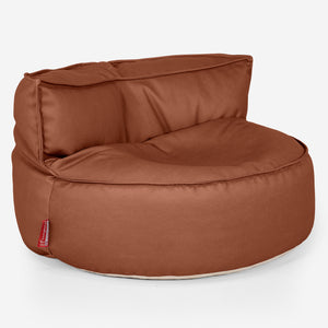Sofa pufa Chloe - Skóra wegańska Kasztan
