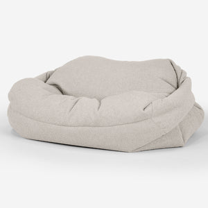 Sofa pufa Sabine - Boucle Kość słoniowa