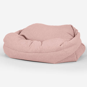 Sofa pufa Sabine - Boucle Róż