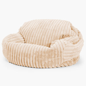 Sofa pufa Sabine - Sztruks ultra plusz Brzoskwinia