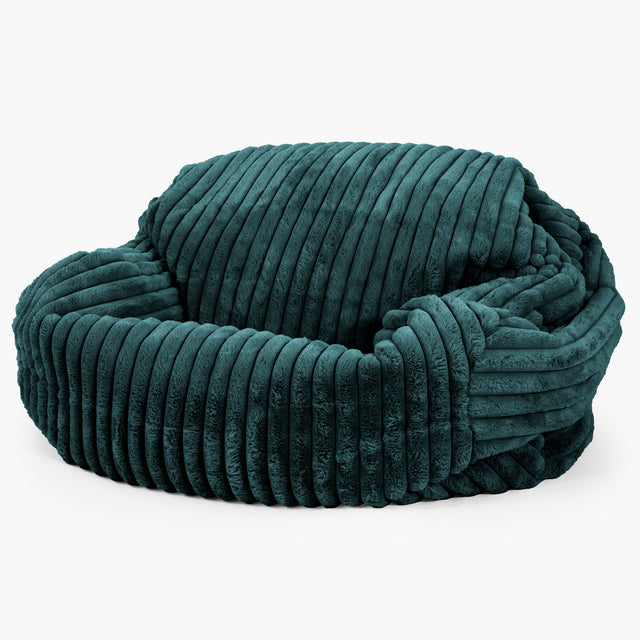 Sofa pufa Sabine - Sztruks ultra plusz Turkus 02