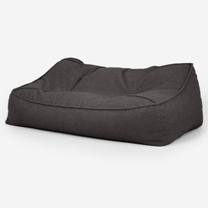 Sofa pufa Sloucher - Boucle Grafit szarość