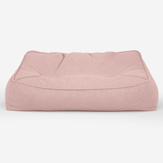 Sofa pufa Sloucher - Boucle Róż_01