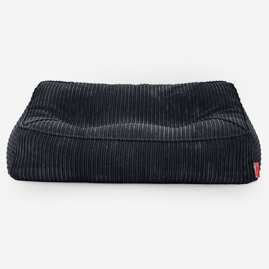 Sofa pufa Sloucher - Klasyczny sztruks Czerń 01