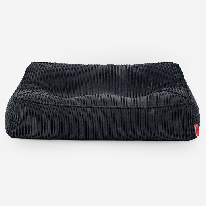 Sofa pufa Sloucher - Klasyczny sztruks Czerń 01