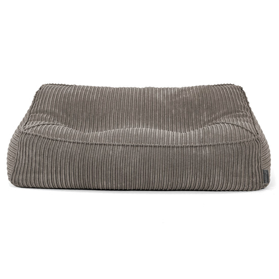 Sofa pufa Sloucher - Klasyczny sztruks Grafit szarość 03