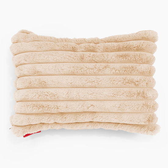 Poszewka na poduszkę ozdobna prostokątna 35 x 50cm - Sztruks ultra plusz Brzoskwinia 01