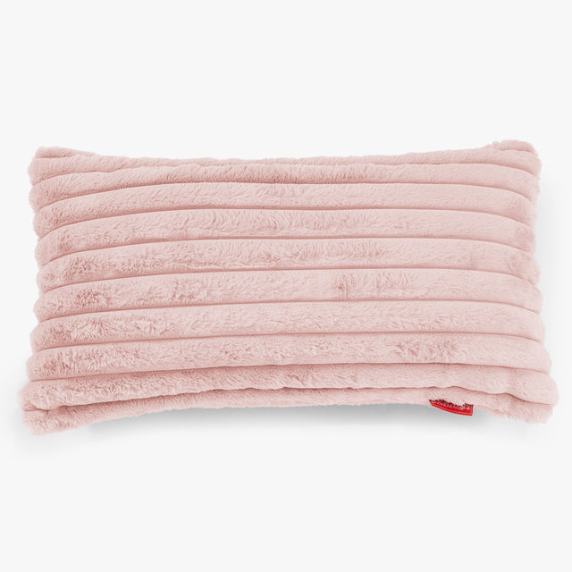 Poszewka na poduszkę XL prostokątna 40 x 80cm - Sztruks ultra plusz Łosoś 01