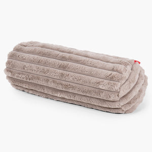 Poszewka na poduszkę ozdobna wałek 20 x 55cm - Sztruks ultra plusz Mysi