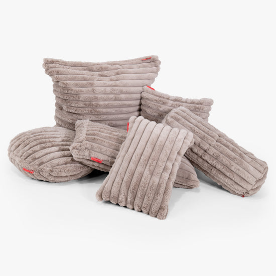 Poszewka na poduszkę ozdobna wałek 20 x 55cm - Sztruks ultra plusz Mysi 03