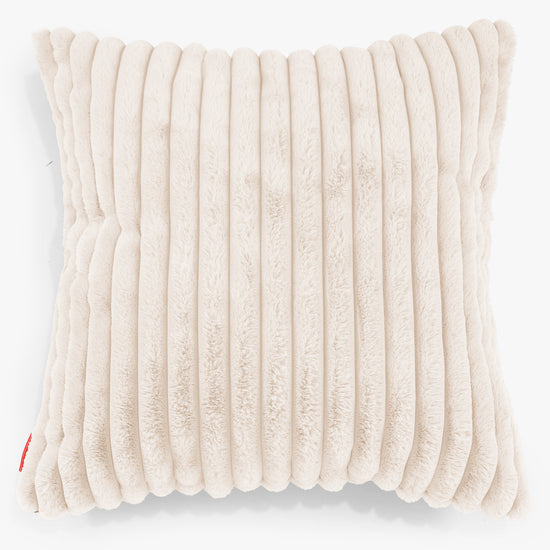 Poszewka na poduszkę ozdobna XL 70 x 70cm - Sztruks ultra plusz Śmietanka 01