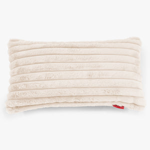 Poszewka na poduszkę XL prostokątna 40 x 70cm - Sztruks ultra plusz Śmietanka